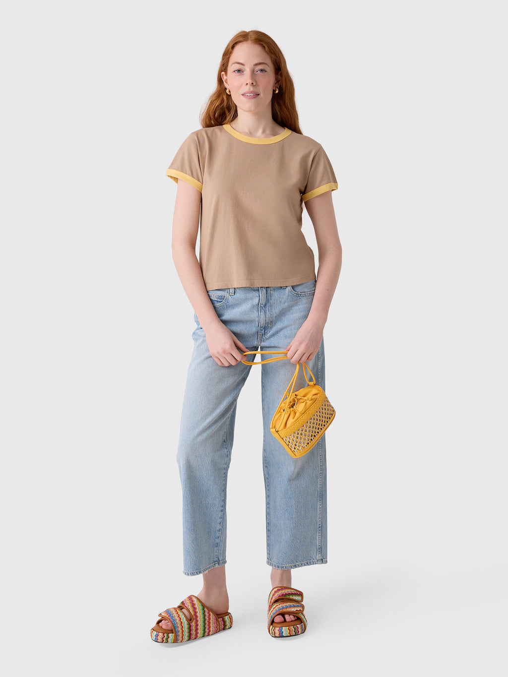 Leset Women's Margo Ringer Tee - Saint Bernard