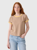 Leset Women's Margo Ringer Tee - Saint Bernard