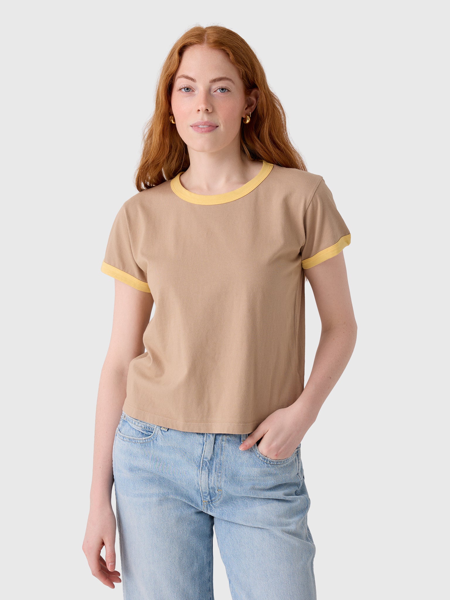 Leset Women's Margo Ringer Tee - Saint Bernard