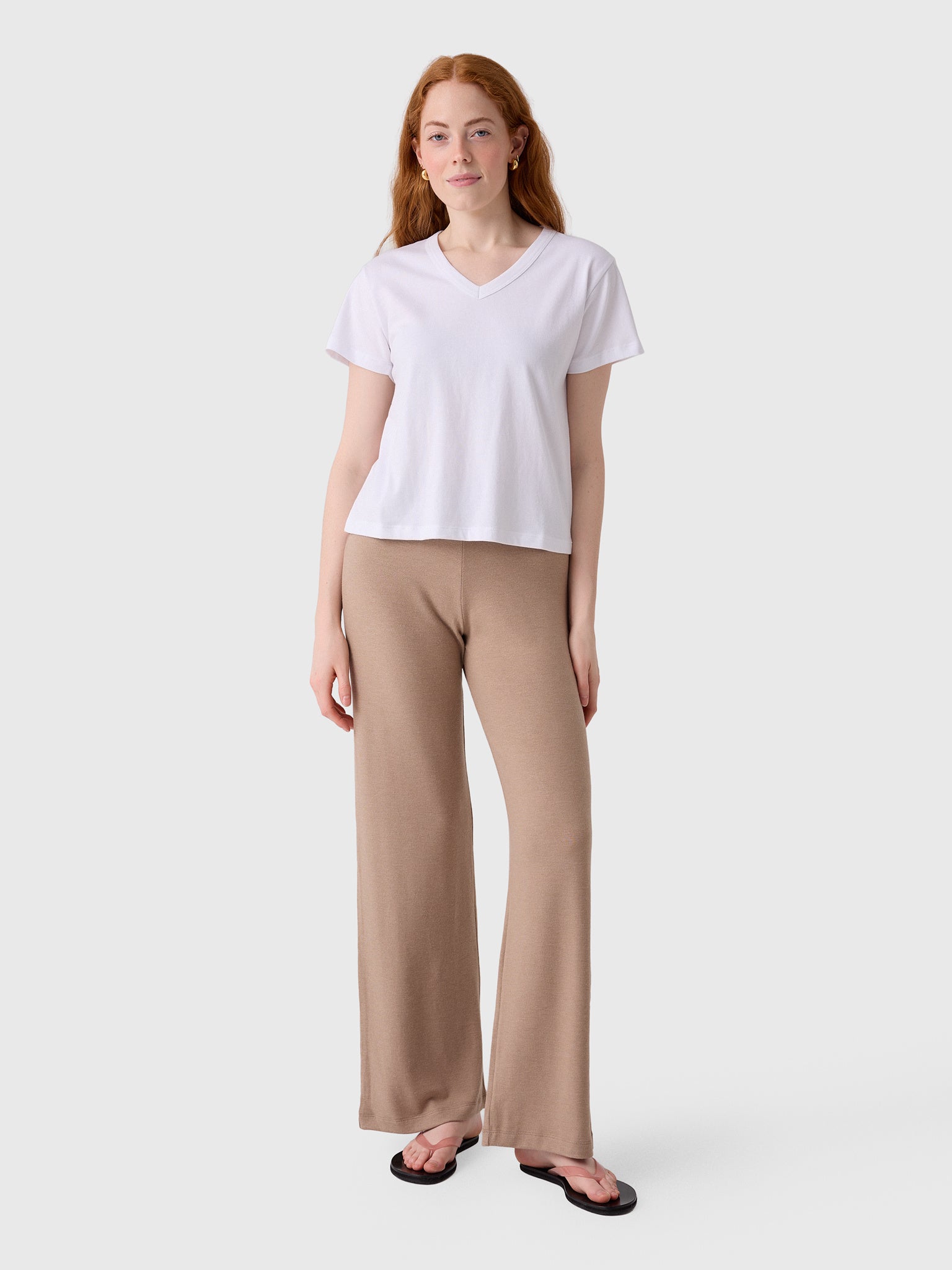 Leset Women's Margo V-Neck Tee - Saint Bernard
