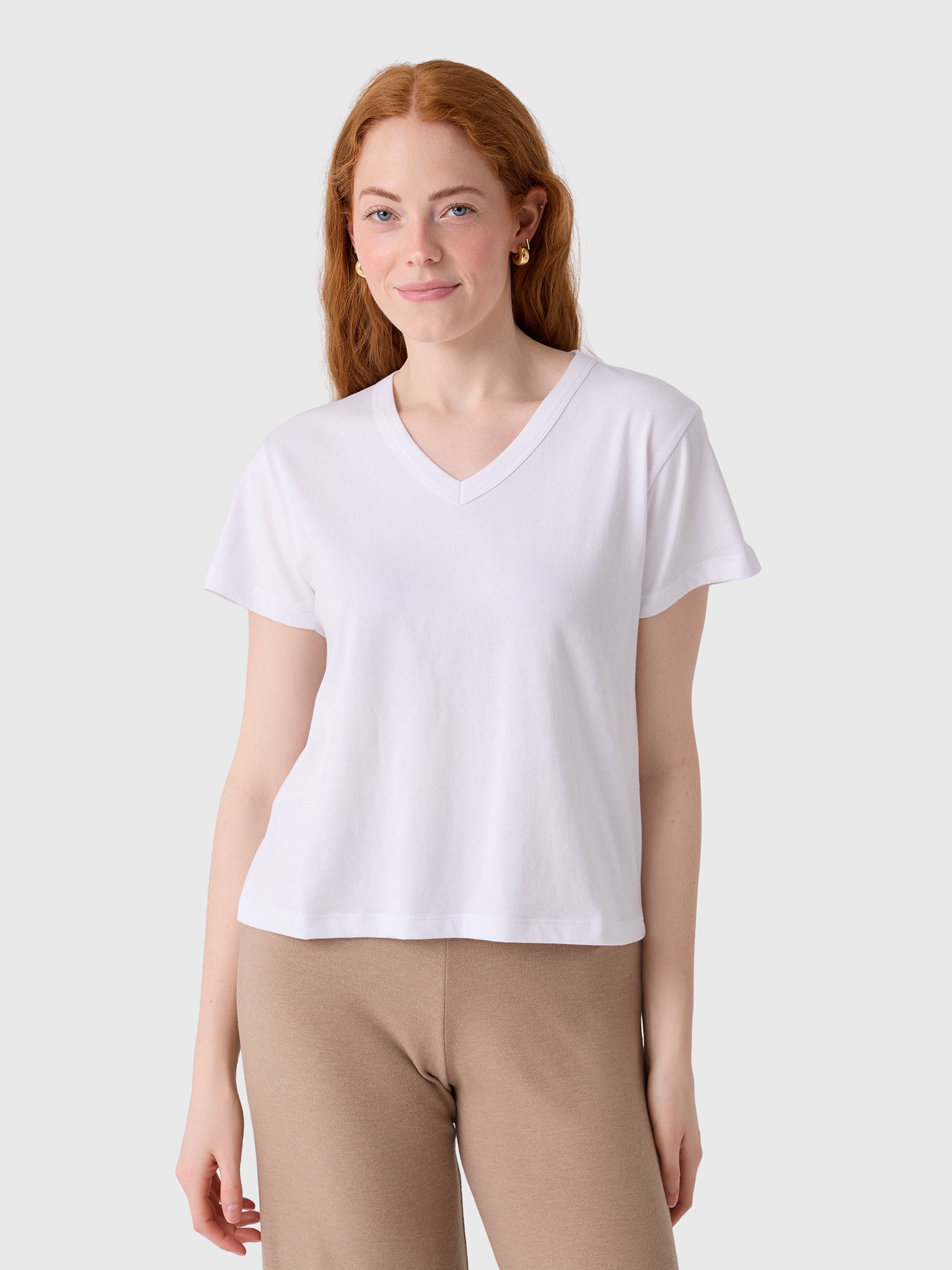Leset Women's Margo V-Neck Tee - Saint Bernard