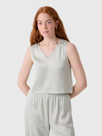 Leset Women's Barb V-Neck Shell - Saint Bernard
