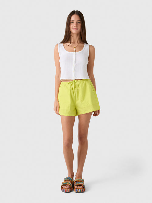 Leset Women's Pointelle Button Down Tank