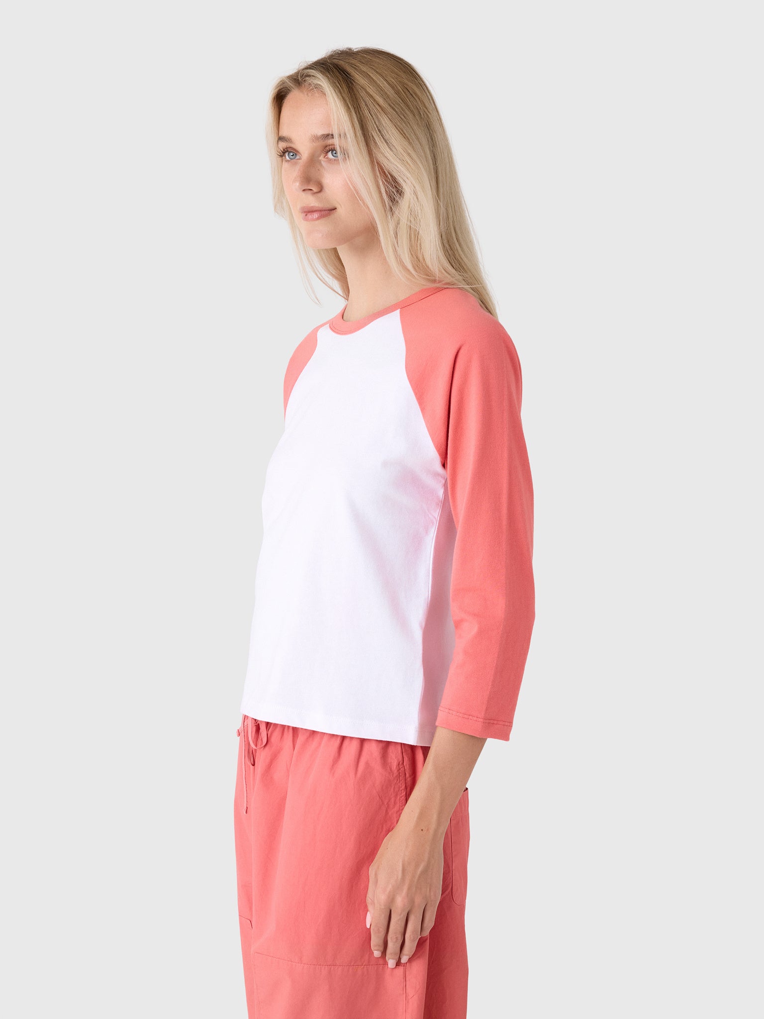 Leset Women's The Margo Long Sleeve Baseball Tee - Saint Bernard