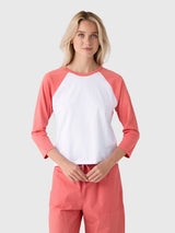 Leset Women's The Margo Long Sleeve Baseball Tee - Saint Bernard