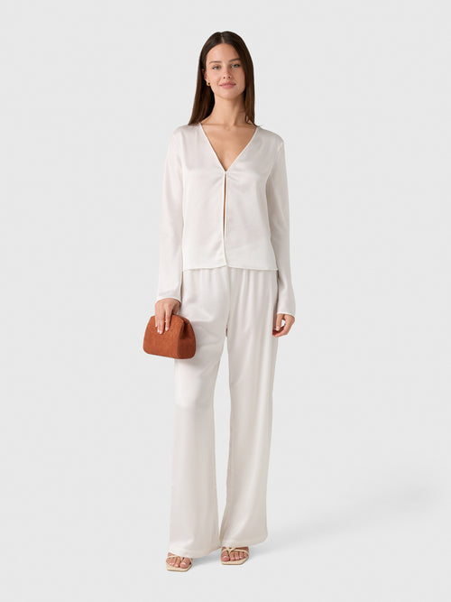Leset Women's Barb Button Long Sleeve Top