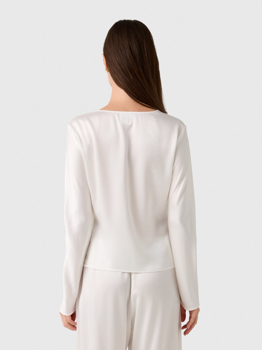 Leset Women's Barb Button Long Sleeve Top - Saint Bernard