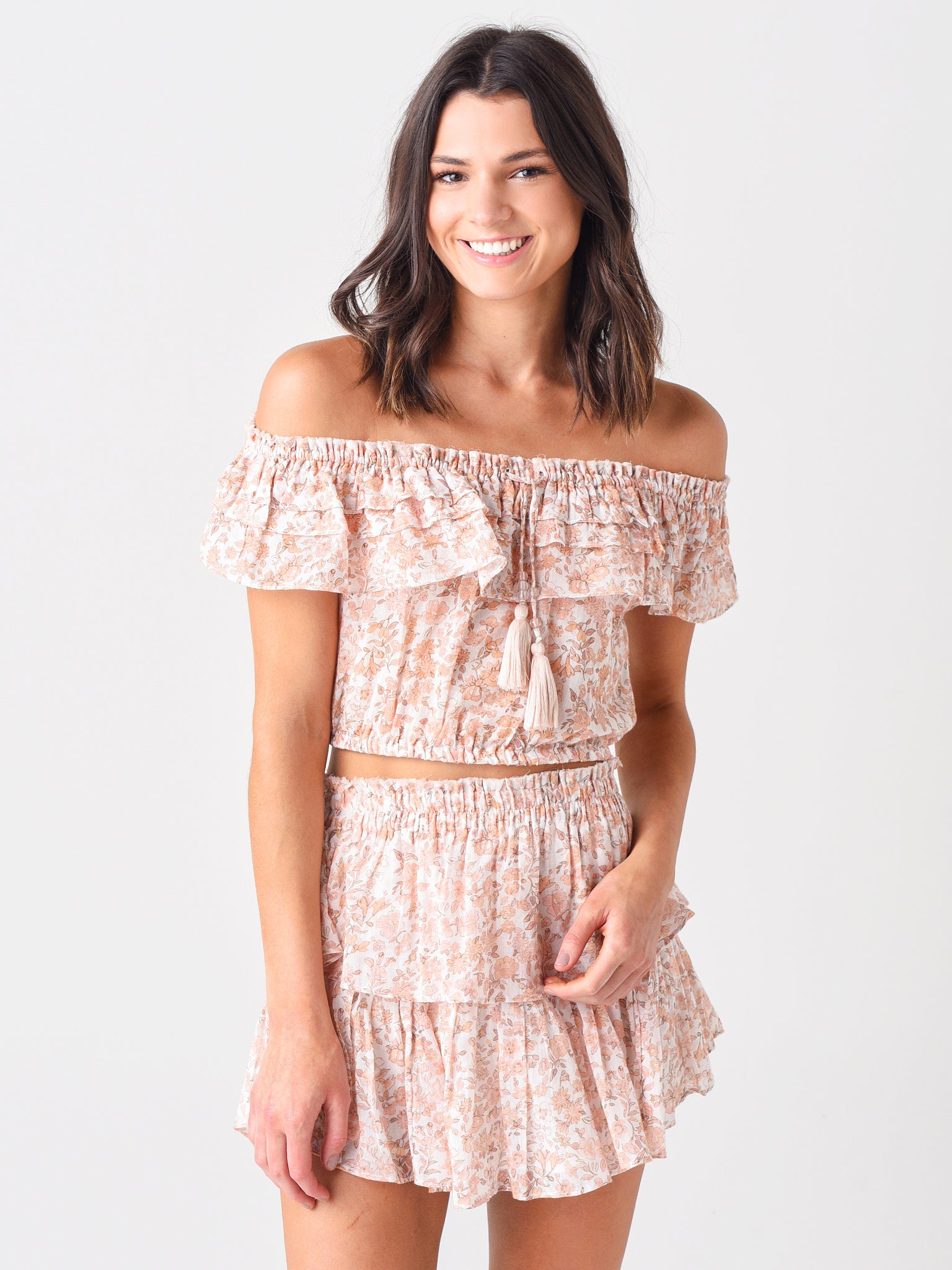 LoveShackFancy Women's Dorin Crop Top - Saint Bernard