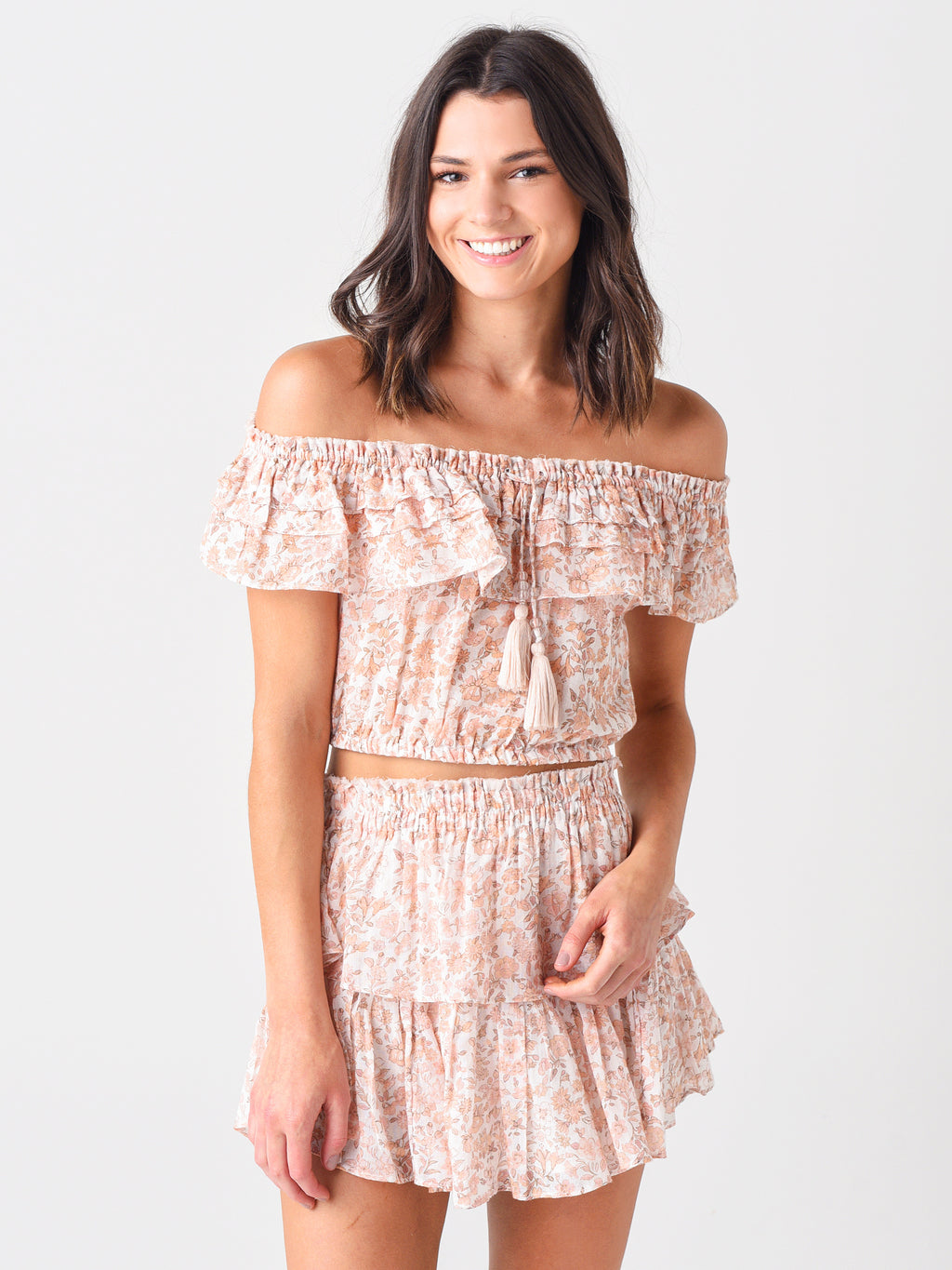 LoveShackFancy Women's Dorin Crop Top - Saint Bernard