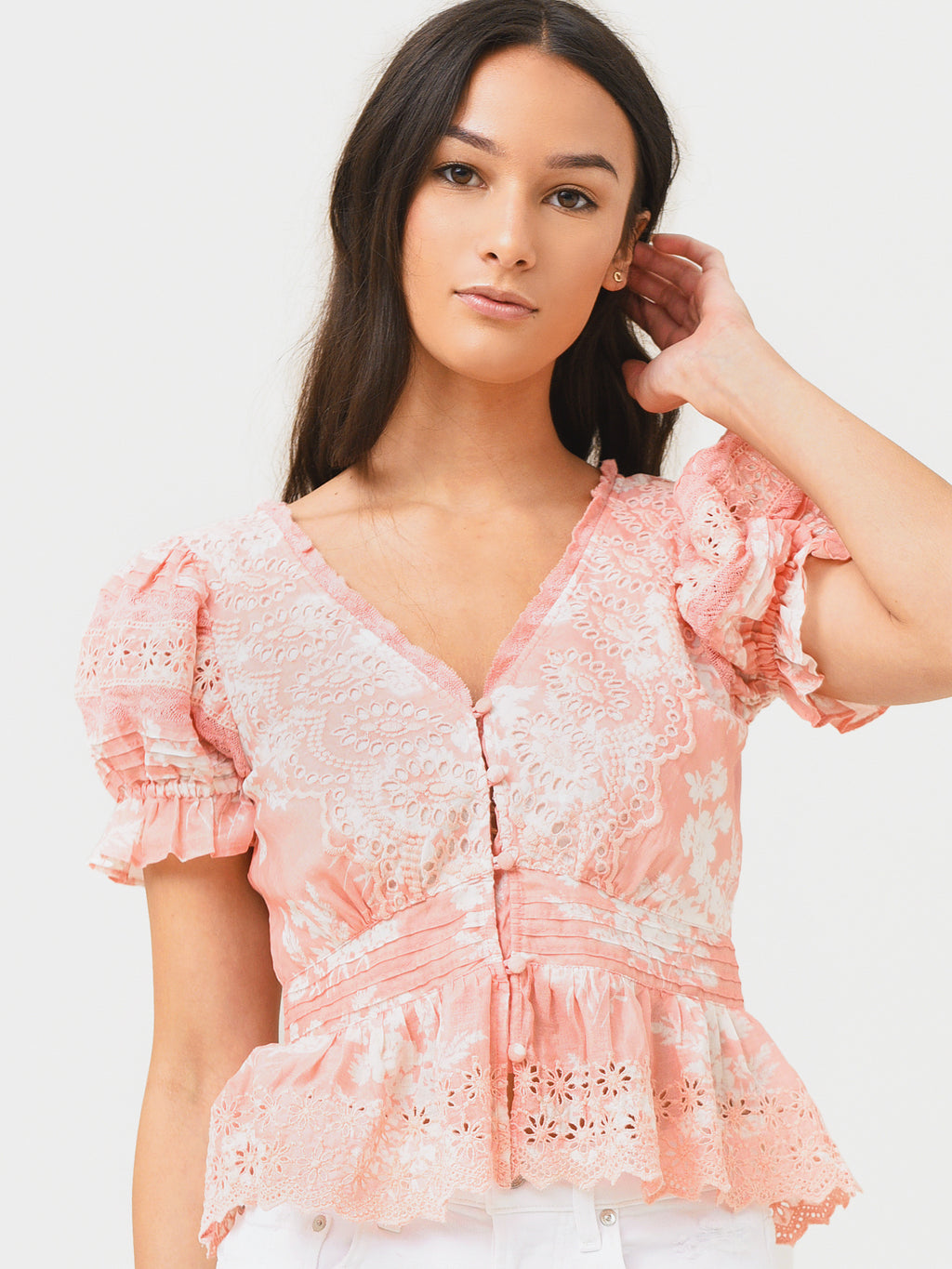 LoveShackFancy Women's Annalee Top - Saint Bernard