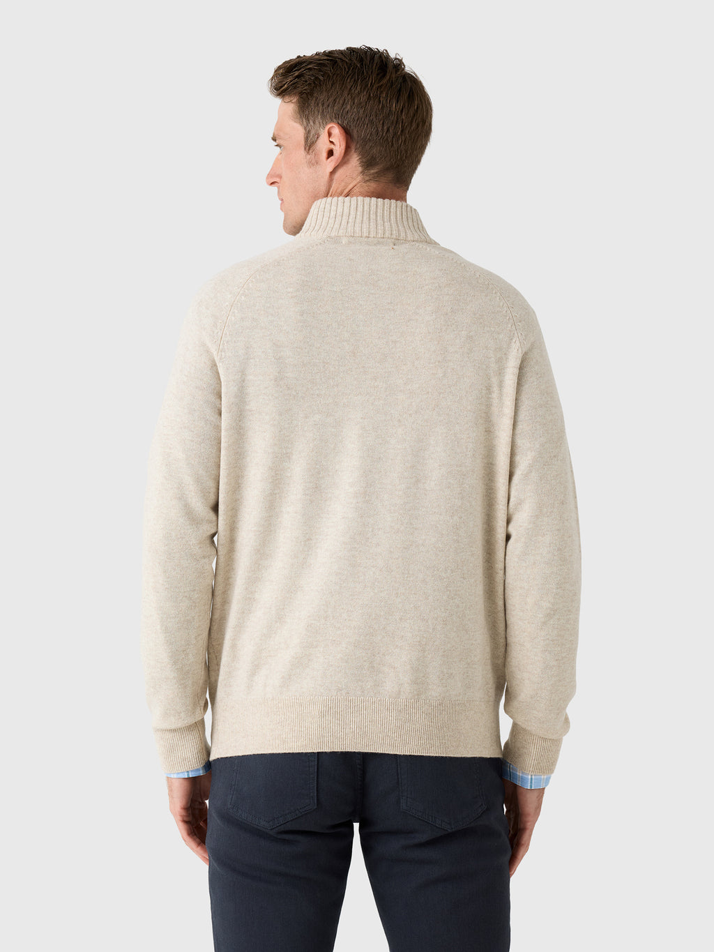Rye51 Men's The Lucian Quarter-Zip Sweater - Saint Bernard