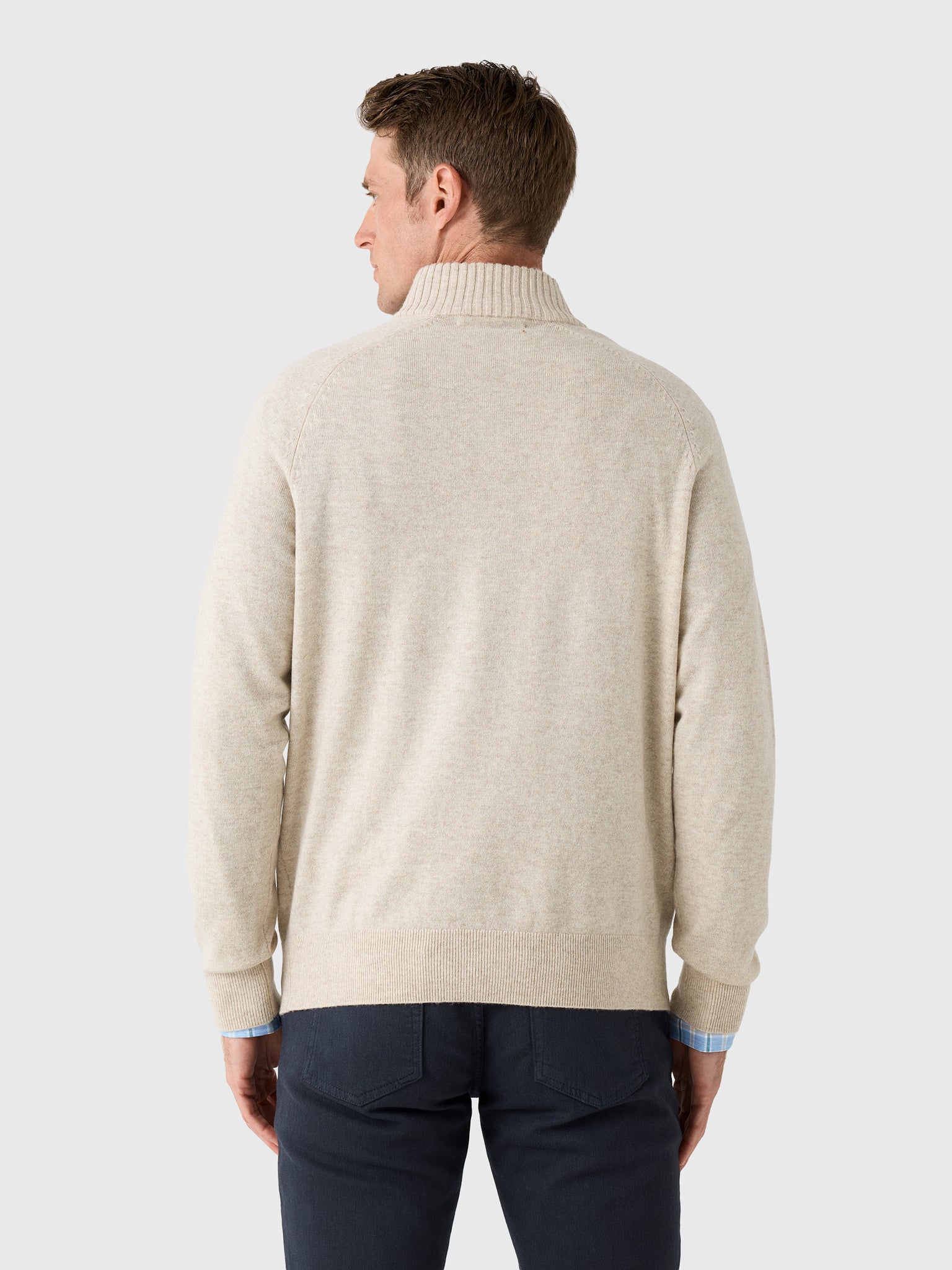 Rye51 Men's The Lucian Quarter-Zip Sweater - Saint Bernard