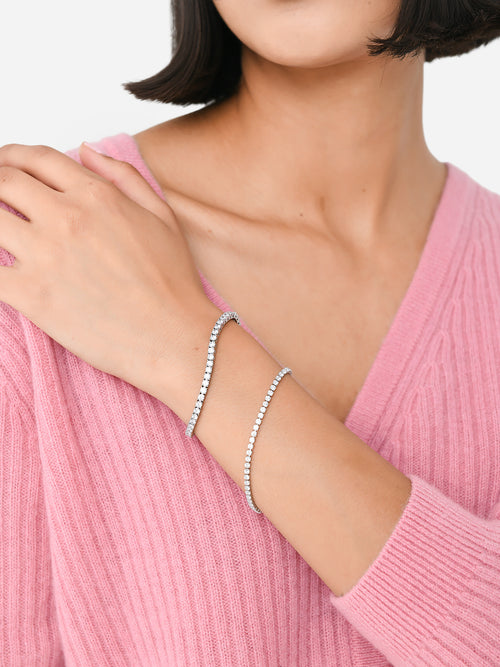 Alexa Leigh Women's Lucy Crystal Tennis Bracelet
