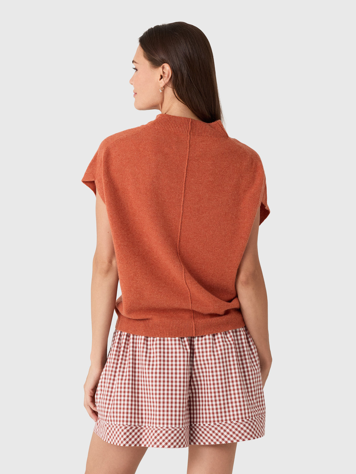 Brochu Walker Women's The Morten Funnel Neck Cashmere Top - Saint Bernard