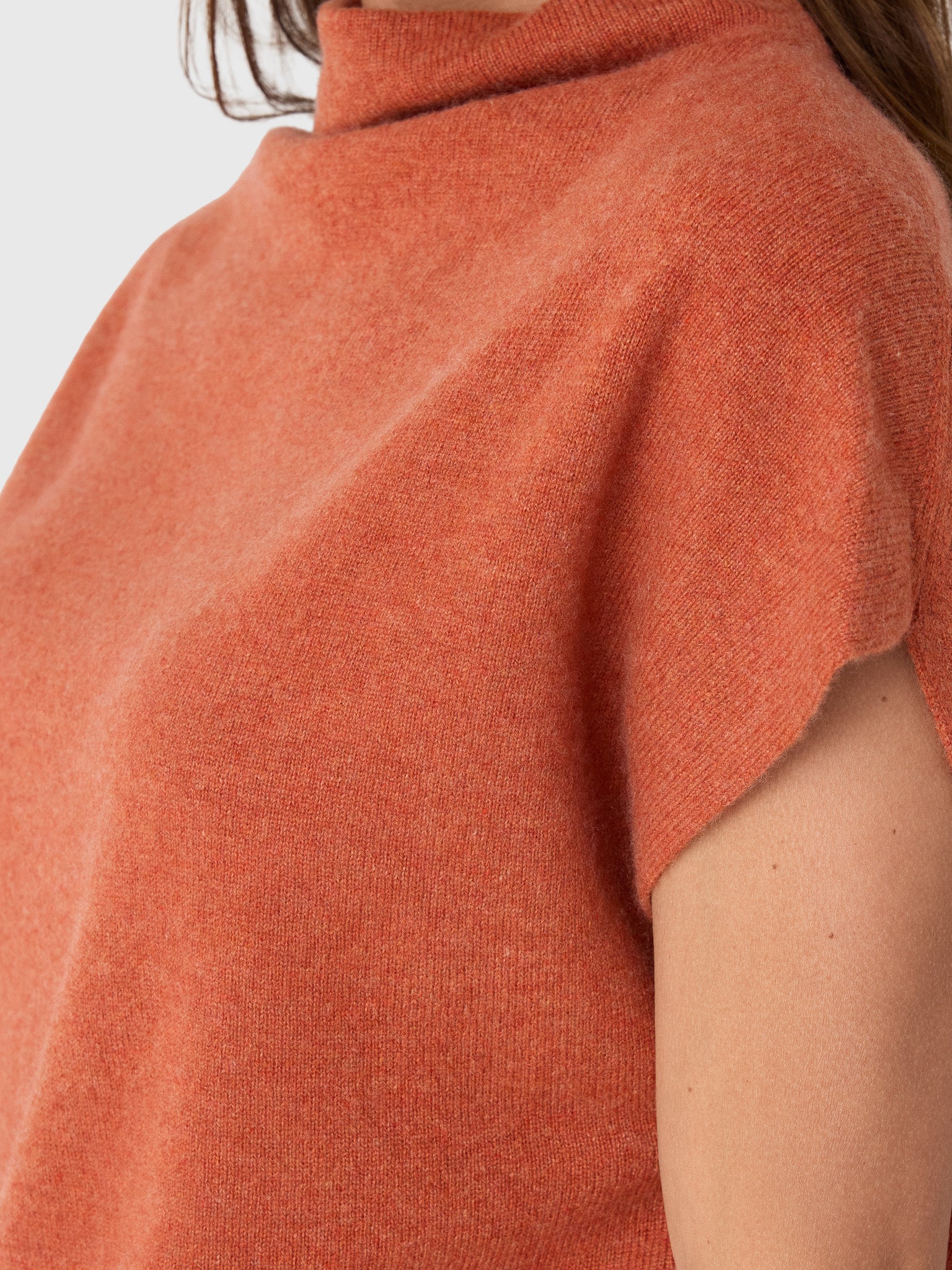 Brochu Walker Women's The Morten Funnel Neck Cashmere Top - Saint Bernard