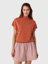 Brochu Walker Women's The Morten Funnel Neck Cashmere Top - Saint Bernard
