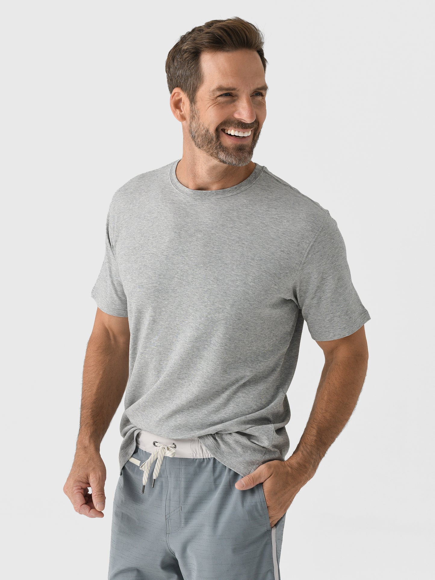 RYE51 Men's The Luxe Supima Crew Neck Short Sleeve Tee - Saint Bernard