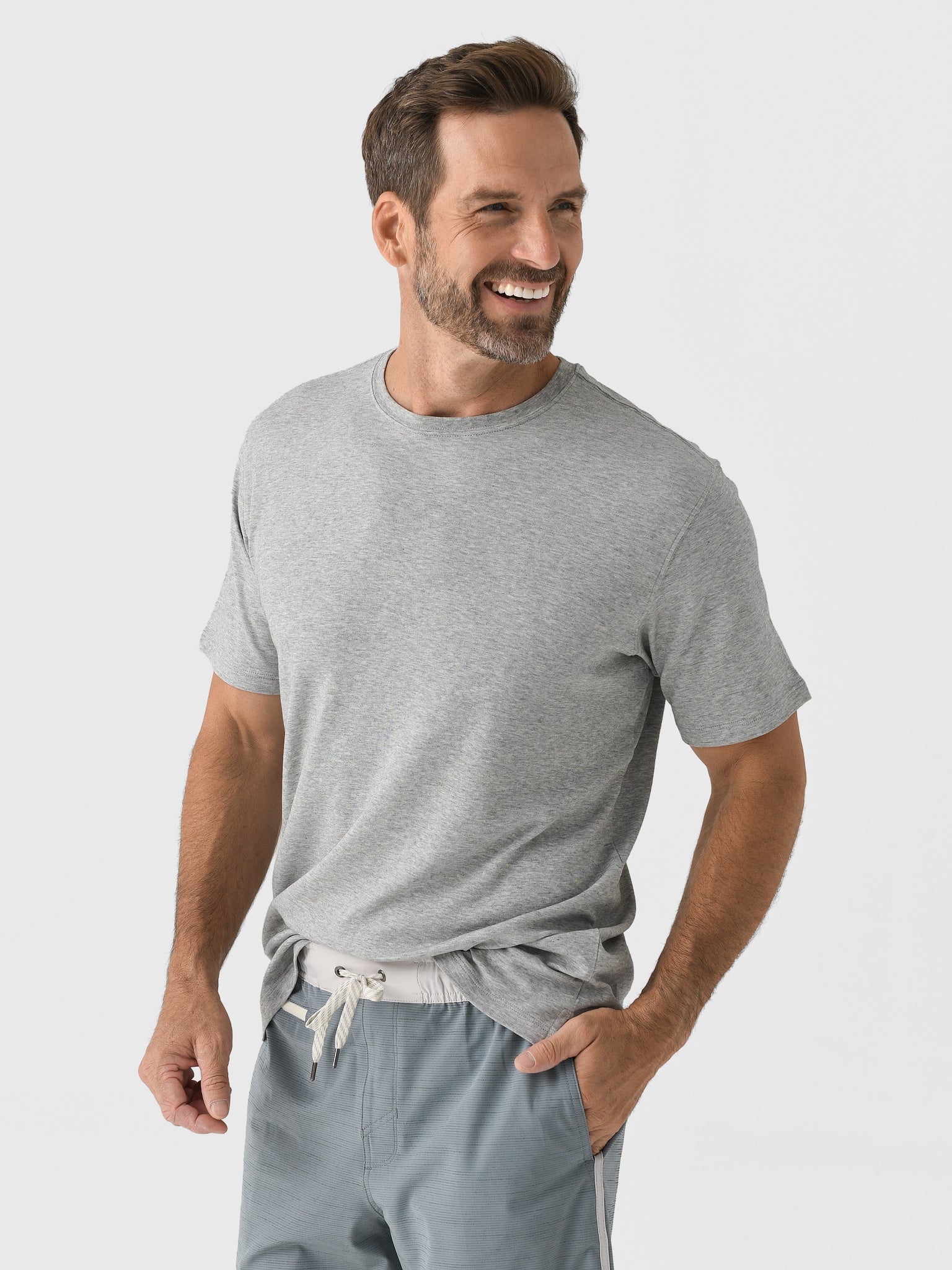 RYE51 Men's The Luxe Supima Crew Neck Short Sleeve Tee - Saint Bernard