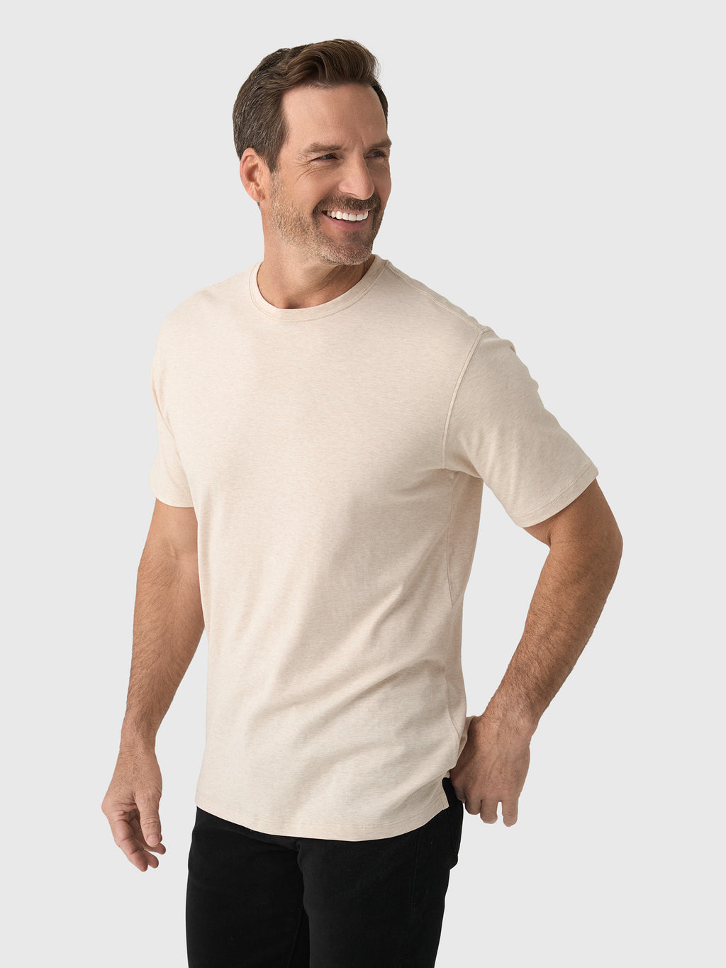 RYE51 Men's The Luxe Supima Crew Neck Short Sleeve Tee - Saint Bernard