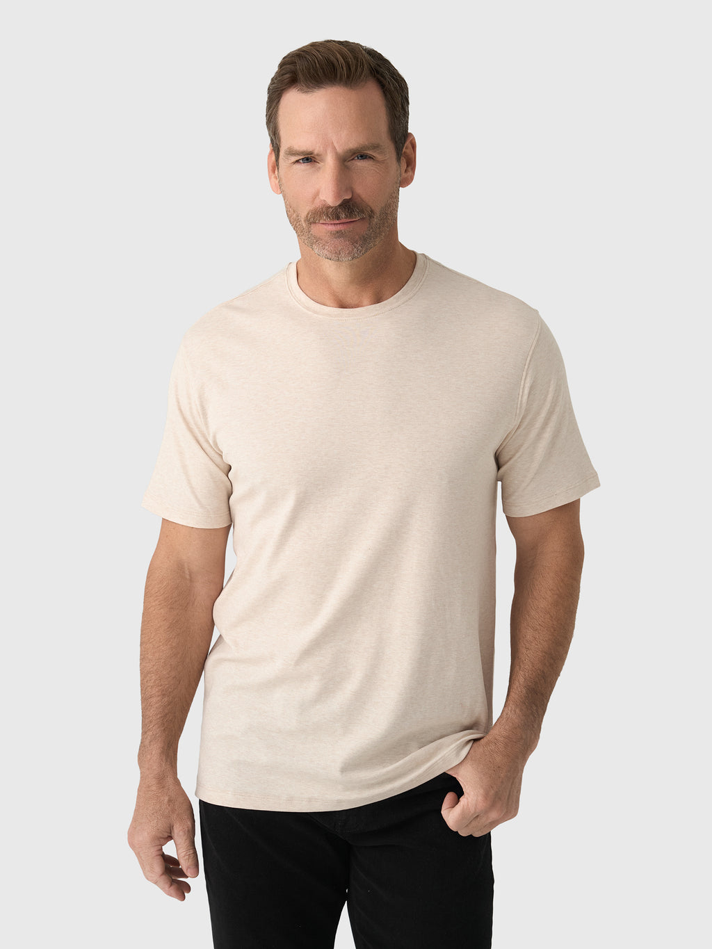 RYE51 Men's The Luxe Supima Crew Neck Short Sleeve Tee - Saint Bernard