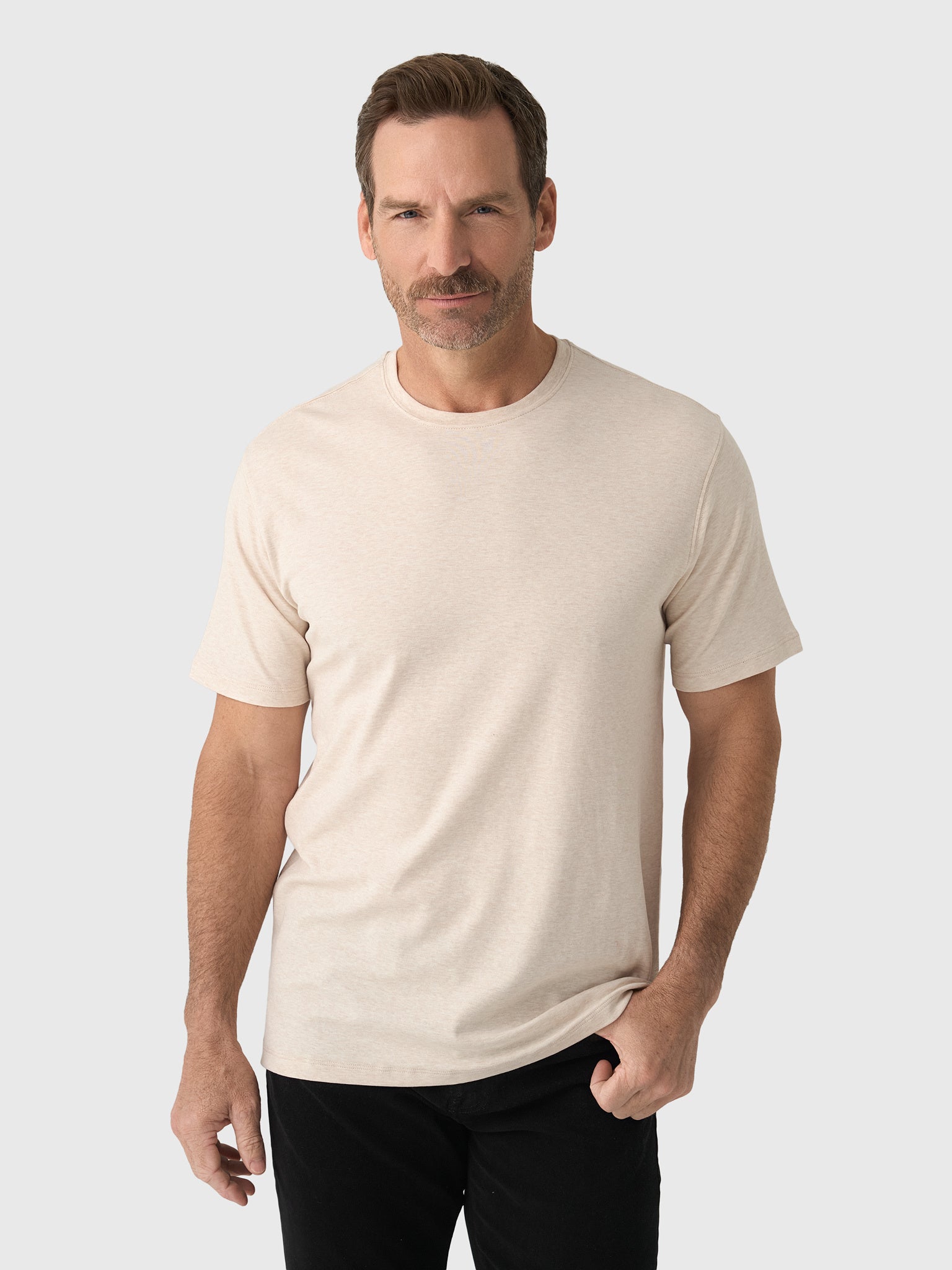 RYE51 Men's The Luxe Supima Crew Neck Short Sleeve Tee - Saint Bernard