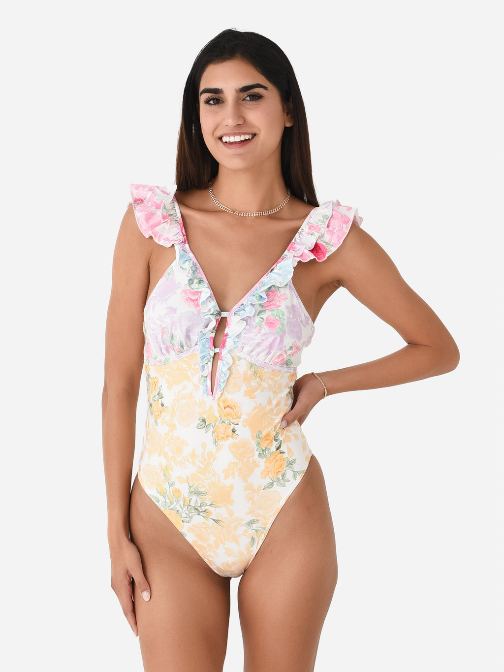 LoveShackFancy Women's Tibbie One-Piece Swimsuit - Saint Bernard