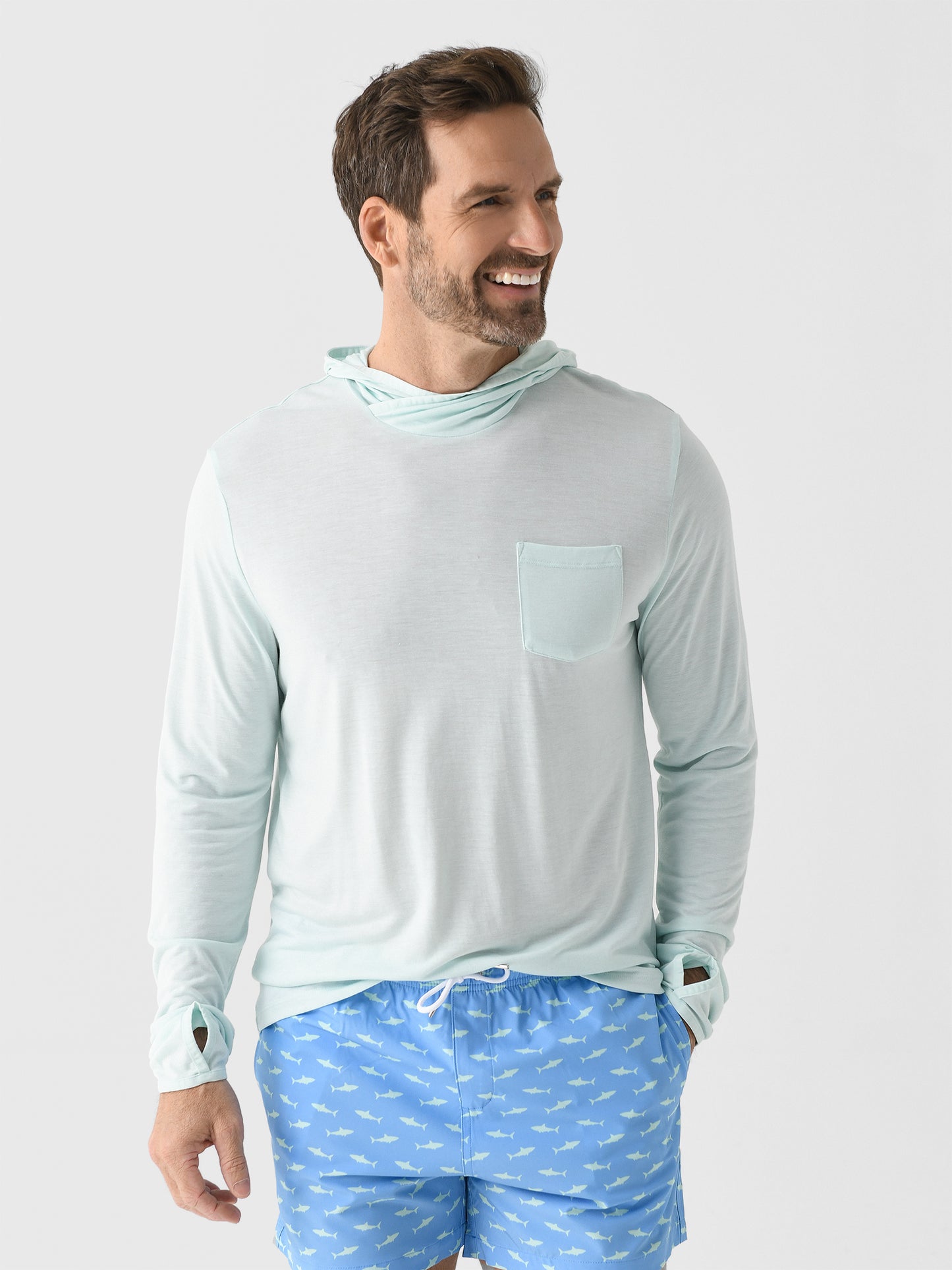 Free Fly Men's Bamboo Lightweight Hoodie - Saint Bernard