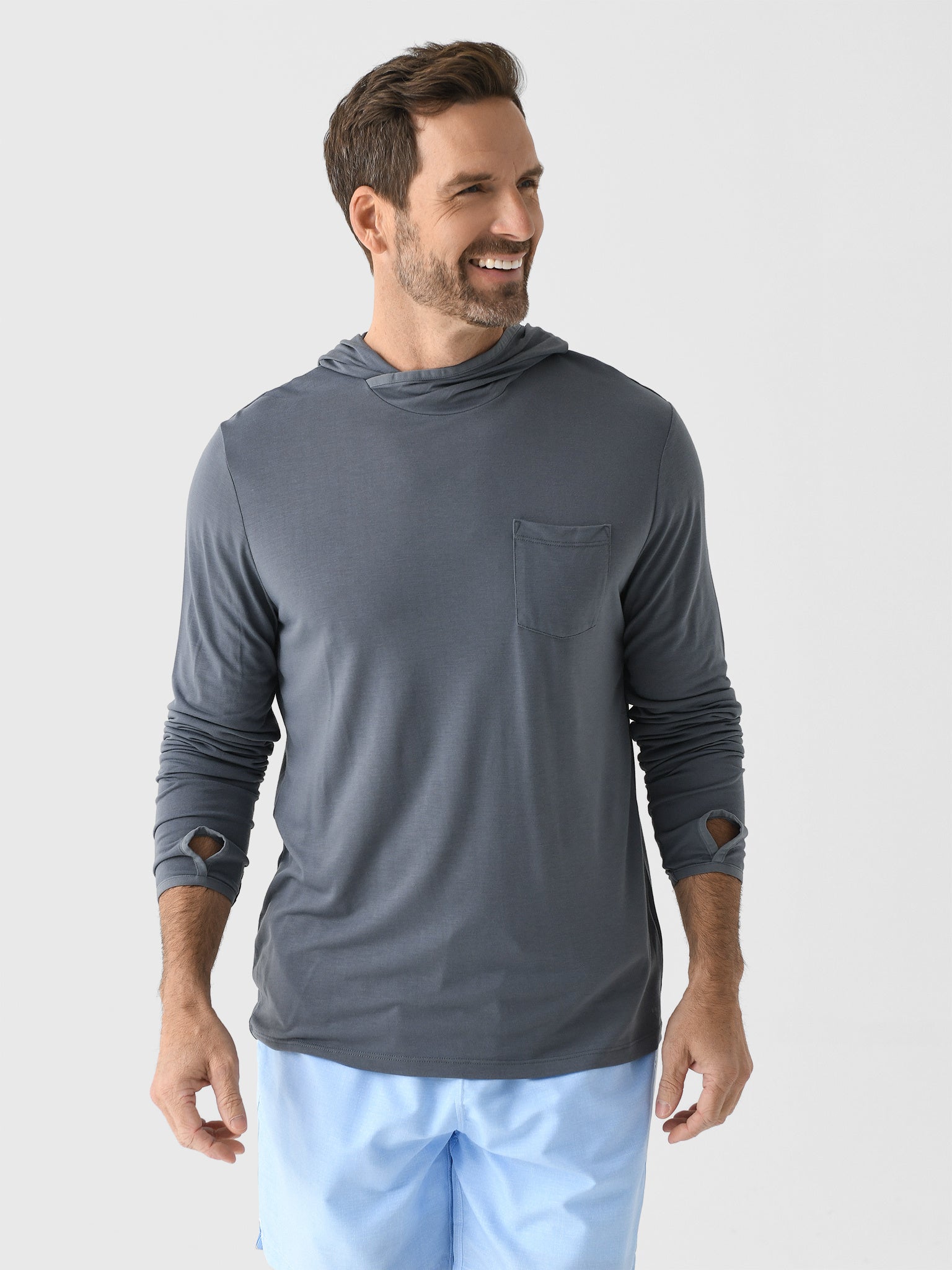 Free Fly Men's Bamboo Lightweight Hoodie - Saint Bernard