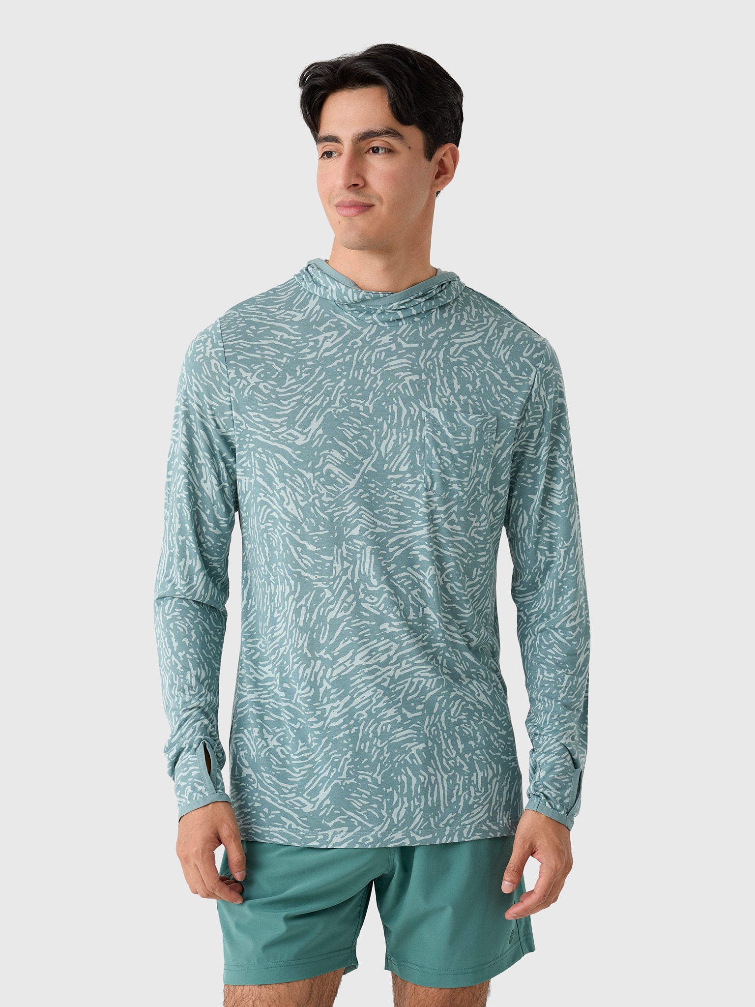 Free Fly Men's Bamboo Lightweight Hoodie - Saint Bernard