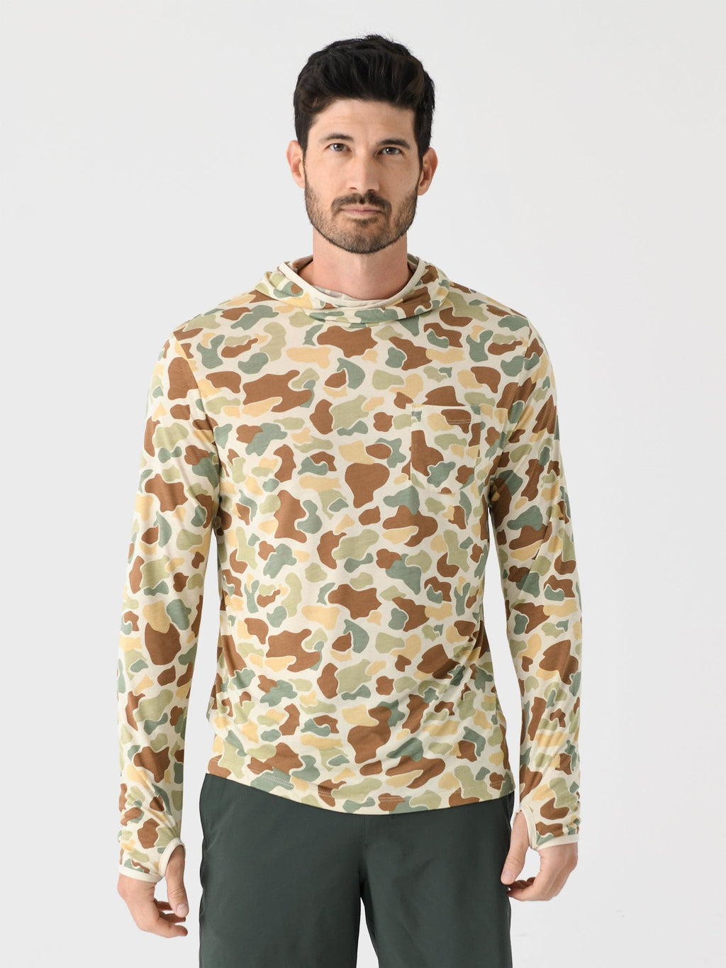Free Fly Men's Bamboo Lightweight Hoodie - Saint Bernard