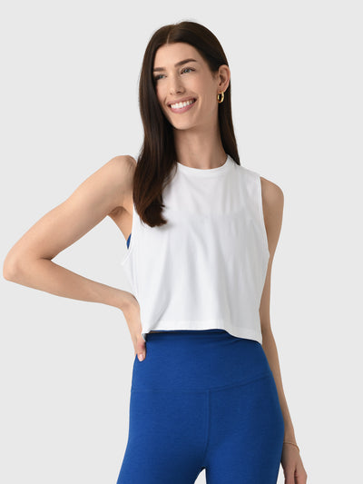 Beyond Yoga Women's Featherweight Minimal Cropped Tank - Saint Bernard