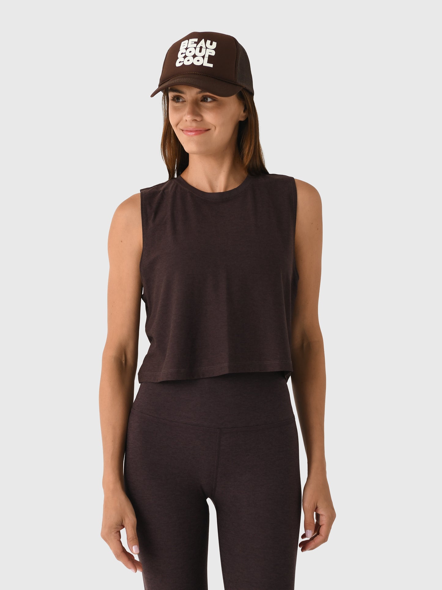 Beyond Yoga Women's Featherweight Minimal Cropped Tank - Saint Bernard
