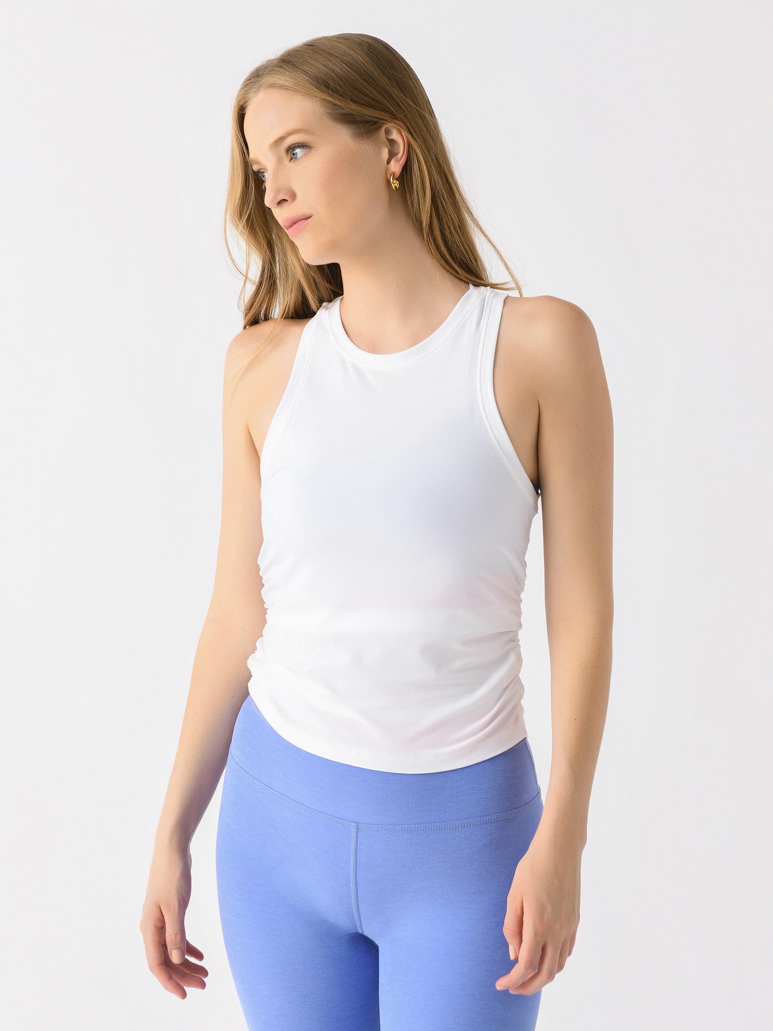 Beyond Yoga Women's Featherweight Your Fit Shirred Tank - Saint Bernard
