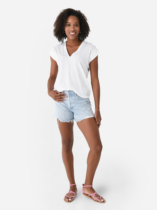 Frame Women's Le Mid Rise V-Neck Tee