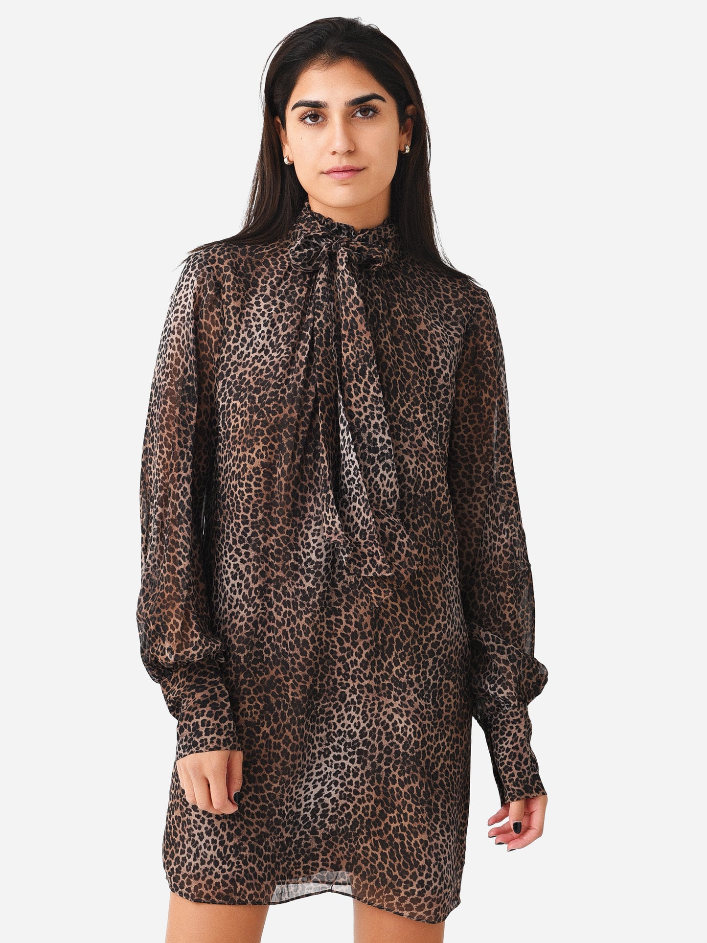 Frame Women's Tie Neck Dress - Saint Bernard