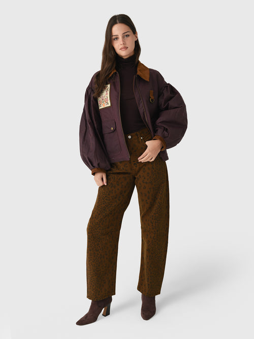 Barbour Women's X Farm Rio Thais Waxed Jacket