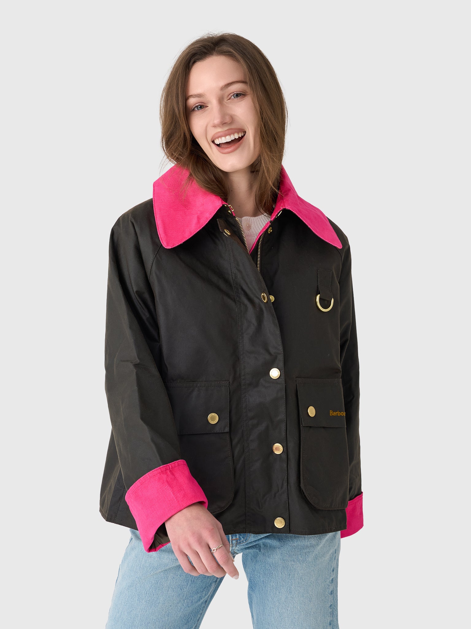Barbour Women's Icons Spey Waxed Jacket | $450.00 | Saint Bernard