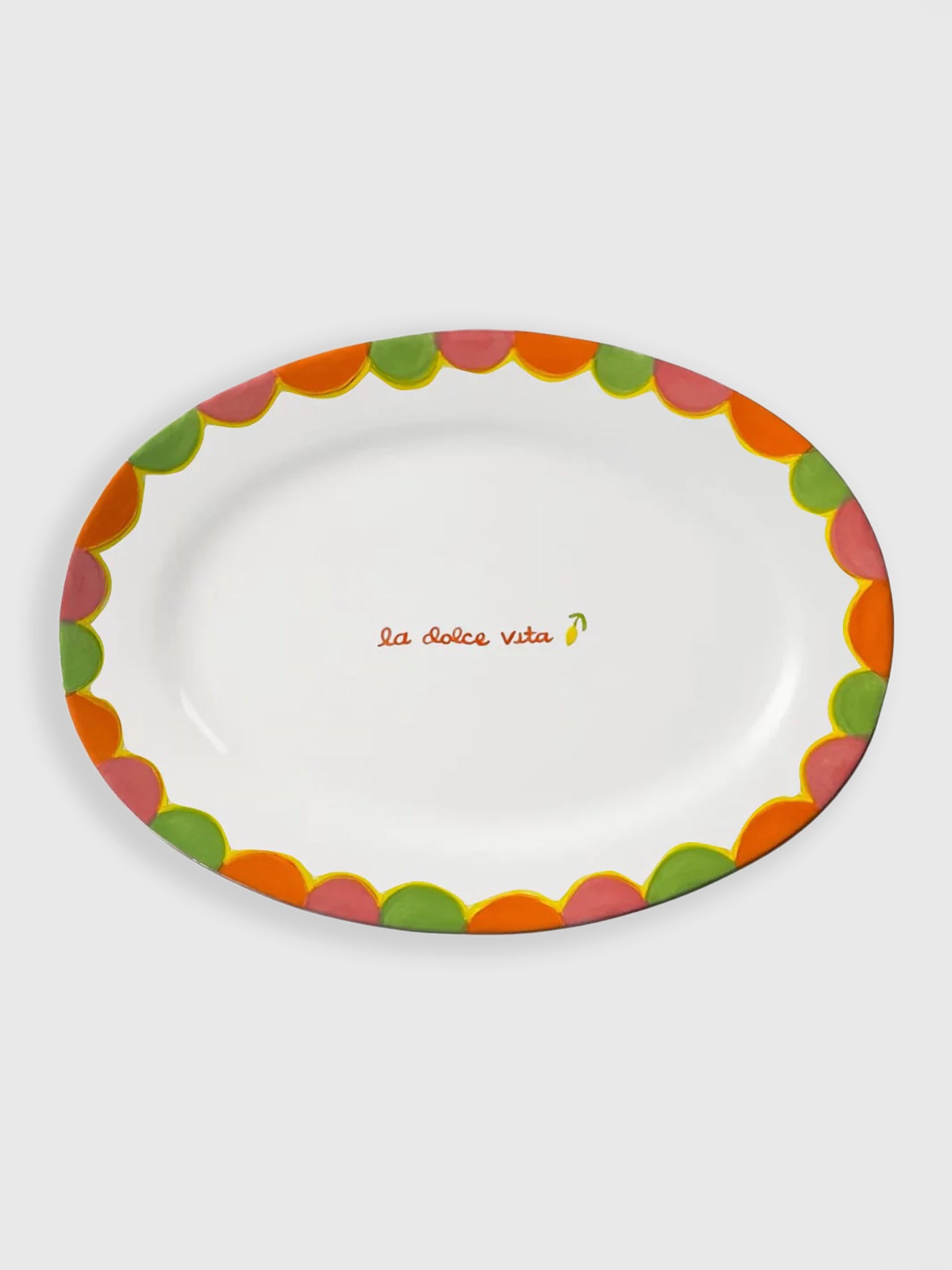 Caitlin Rounds Antiques La Dolce Vita Serving Tray - Saint Bernard