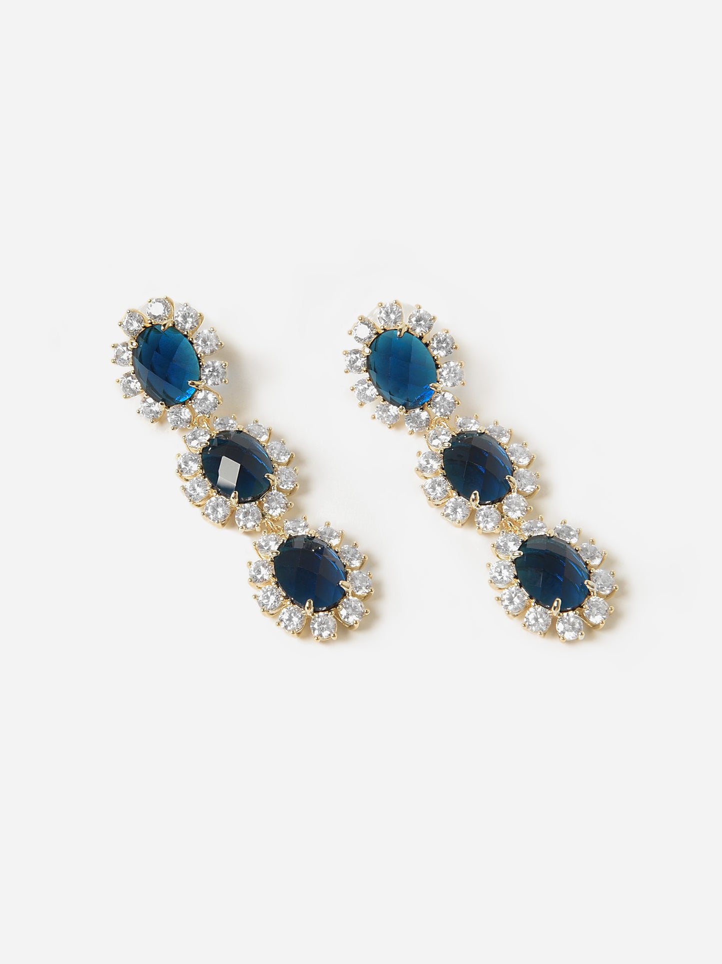 Nicola Bathie Women's London Blue Drop Earrings - Saint Bernard
