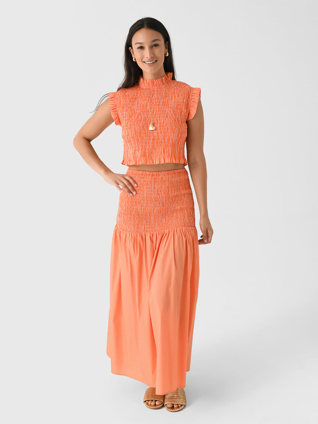 Long Owl SkirtxORANGESTRIPES-alt1