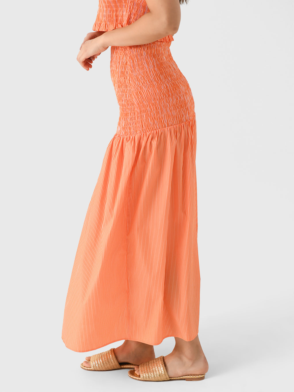 Long Owl SkirtxORANGESTRIPES-alt2