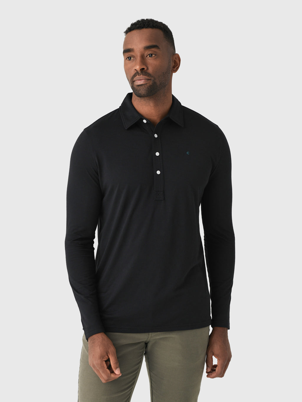 Criquet Men's Brrr° Long Sleeve Range Polo - Saint Bernard