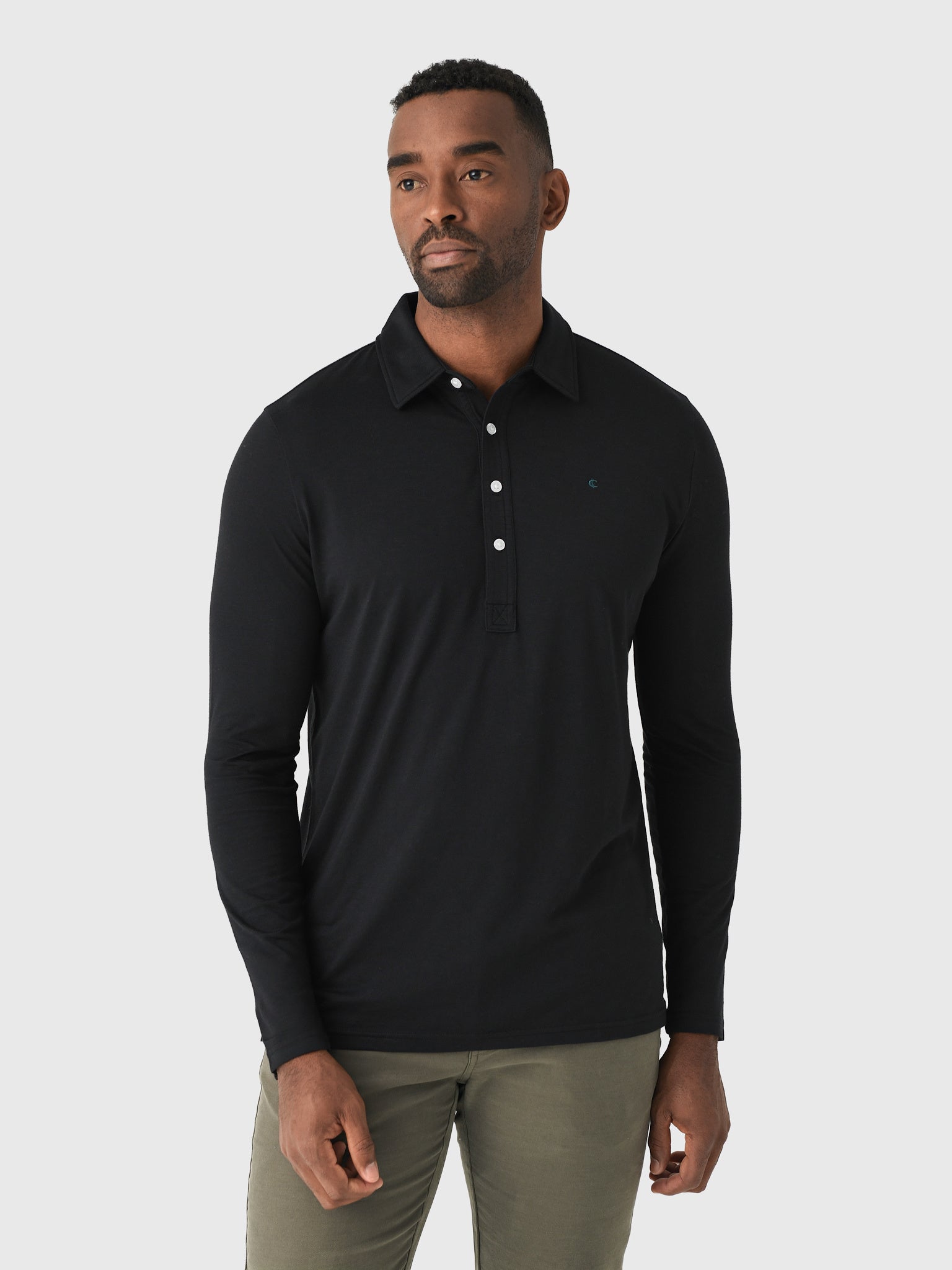 Criquet Men's Brrr° Long Sleeve Range Polo - Saint Bernard