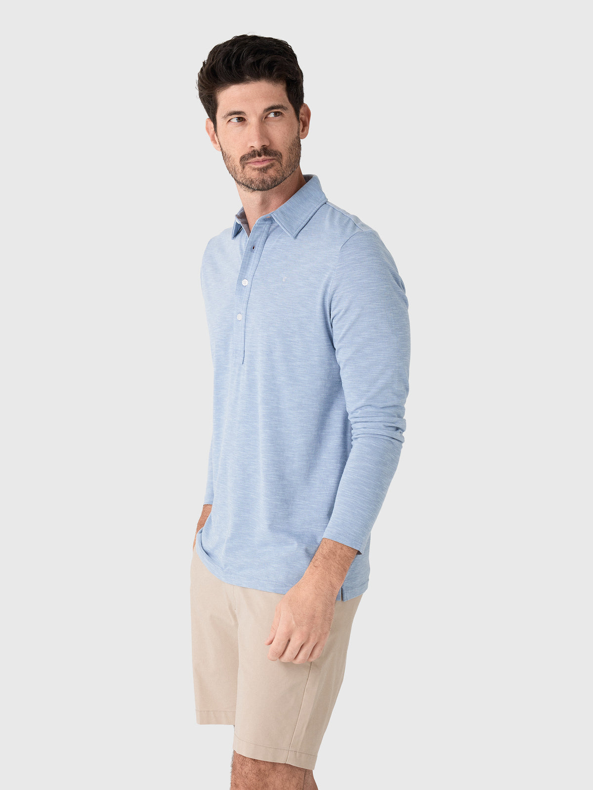 Criquet Men's Brrr° Long Sleeve Range Polo - Saint Bernard