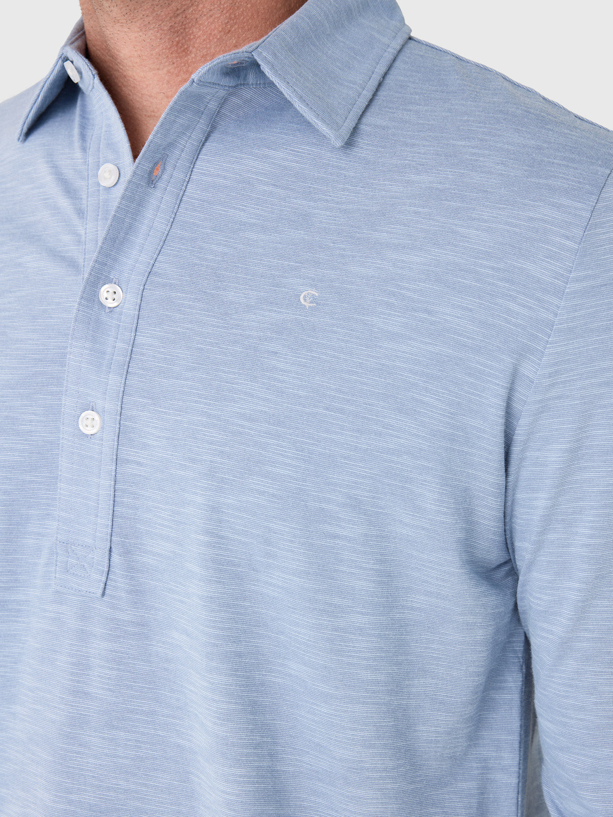 Criquet Men's Brrr° Long Sleeve Range Polo - Saint Bernard
