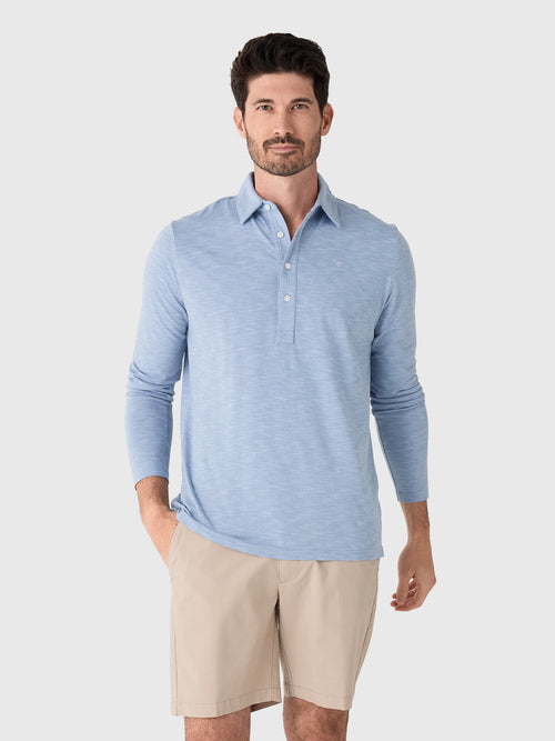 Criquet Men's Brrr° Long Sleeve Range Polo - Saint Bernard