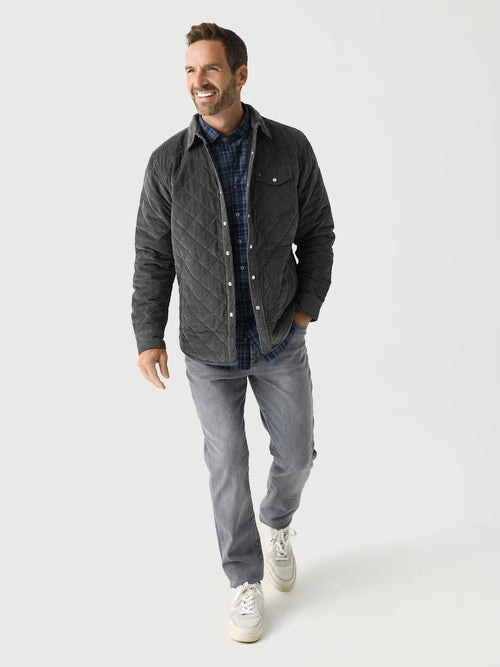 Criquet Men's Corduroy Quilted Shacket