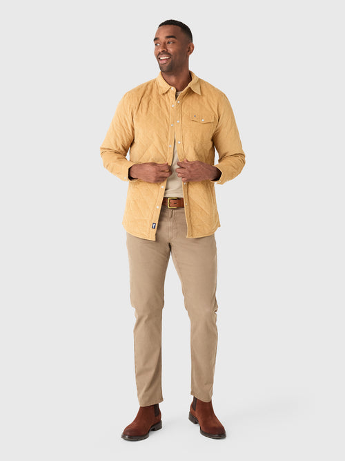 Criquet Men's Corduroy Quilted Shacket - Saint Bernard
