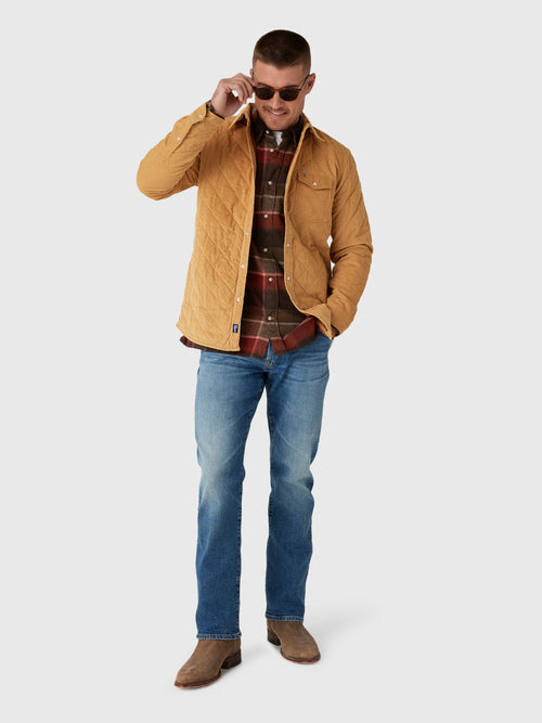 Criquet Men's Corduroy Quilted Shacket - Saint Bernard