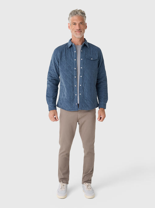 Criquet Men's Corduroy Quilted Shacket